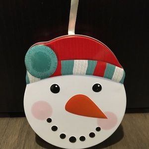 Amazon Snowman Gift Card Holder Tin Case Christmas Ornament